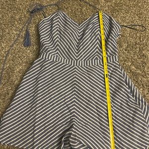 Haven Romper Chambray Stripe